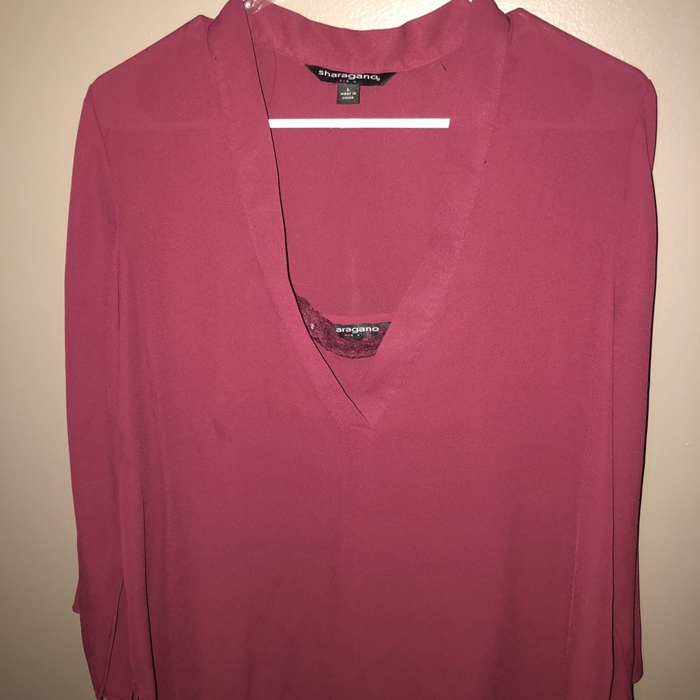 Cute sheer top with matching camisole